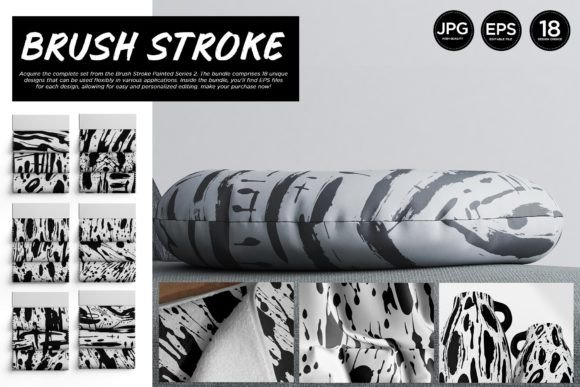 Expressive Painted Brushed Patterns