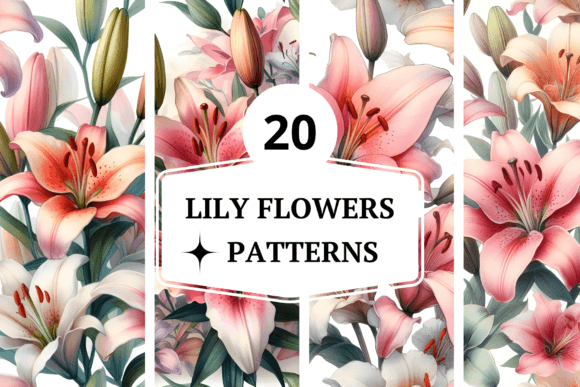 Lily Flowers Patterns for Creative Projects
