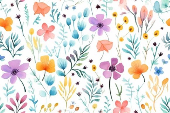 Motif Plant Patterns Repeating Patterns