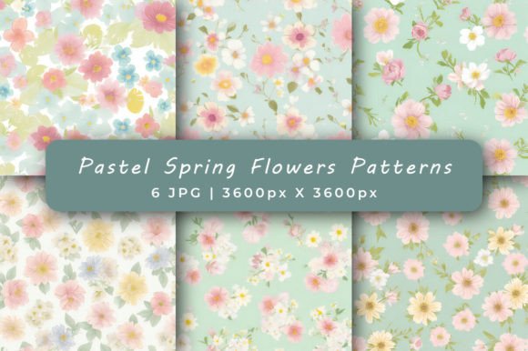 Pastel Spring Flowers Patterns