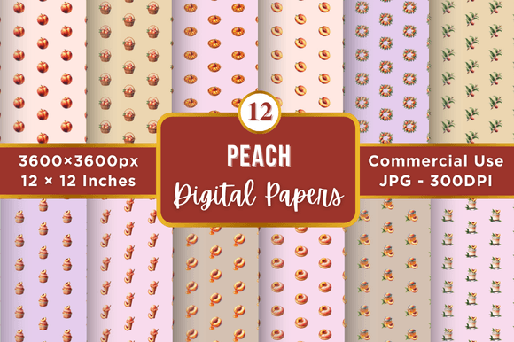 Peach Digital Paper Patterns: A Versatile Resource for Creative Projects