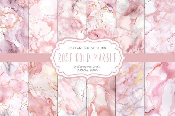 The Renaissance of Luxury: How Rose Gold Marble Seamless Patterns Are Redefining Digital Aesthetics