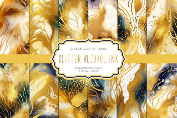 Transform Your Creative Projects with Abstract Gold Glitter Seamless Patterns